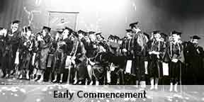 early commencement ceremony