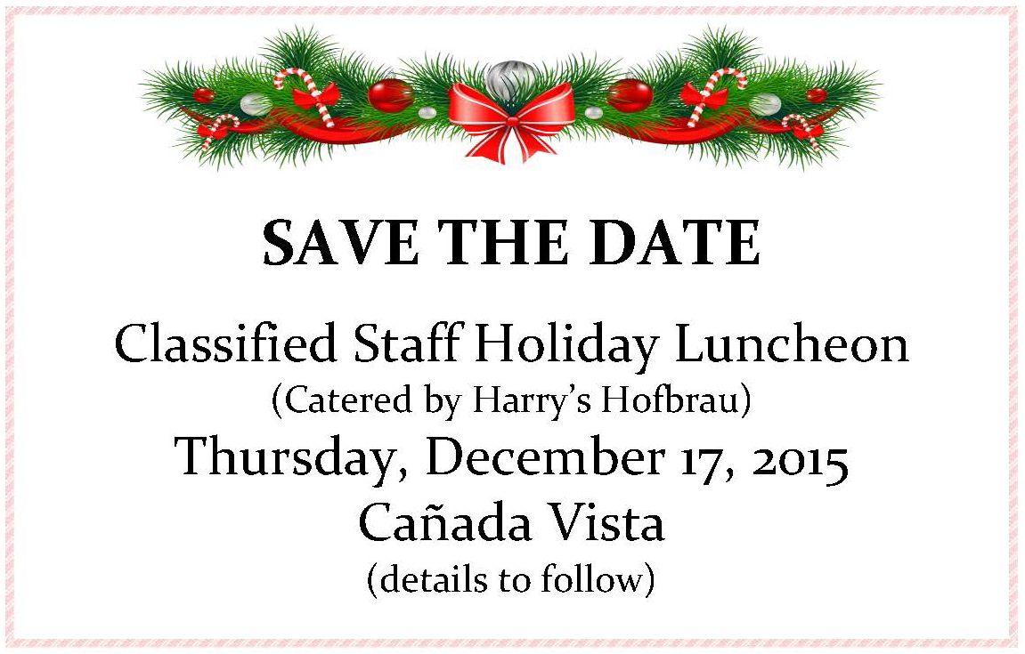 2015 Holiday Save the Date