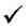 checkmark