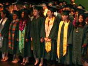 Ca�ada graduates on stage
