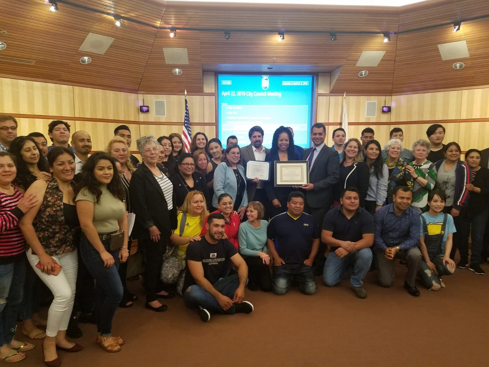 ESL Department Honored at City Council