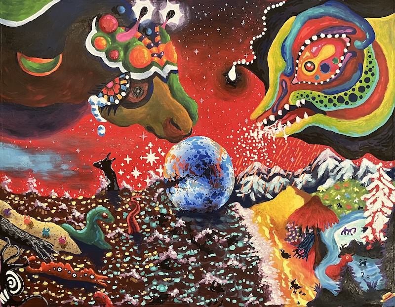 Painting by Evie Rosmando