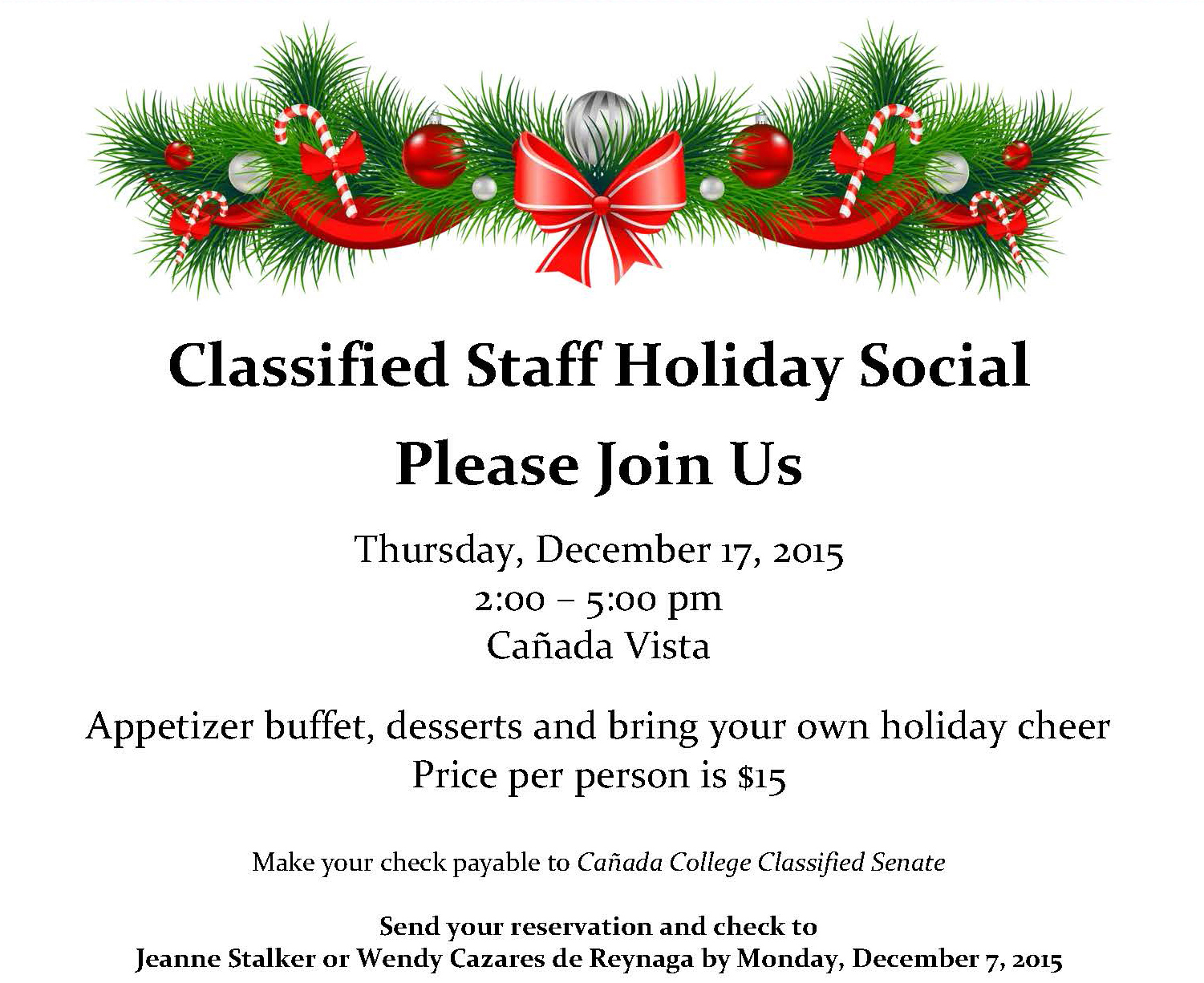 2015 Classified Holiday Social Invitation