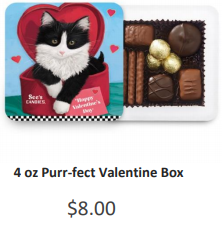4 oz Purr-fect Valentine Box $8.00