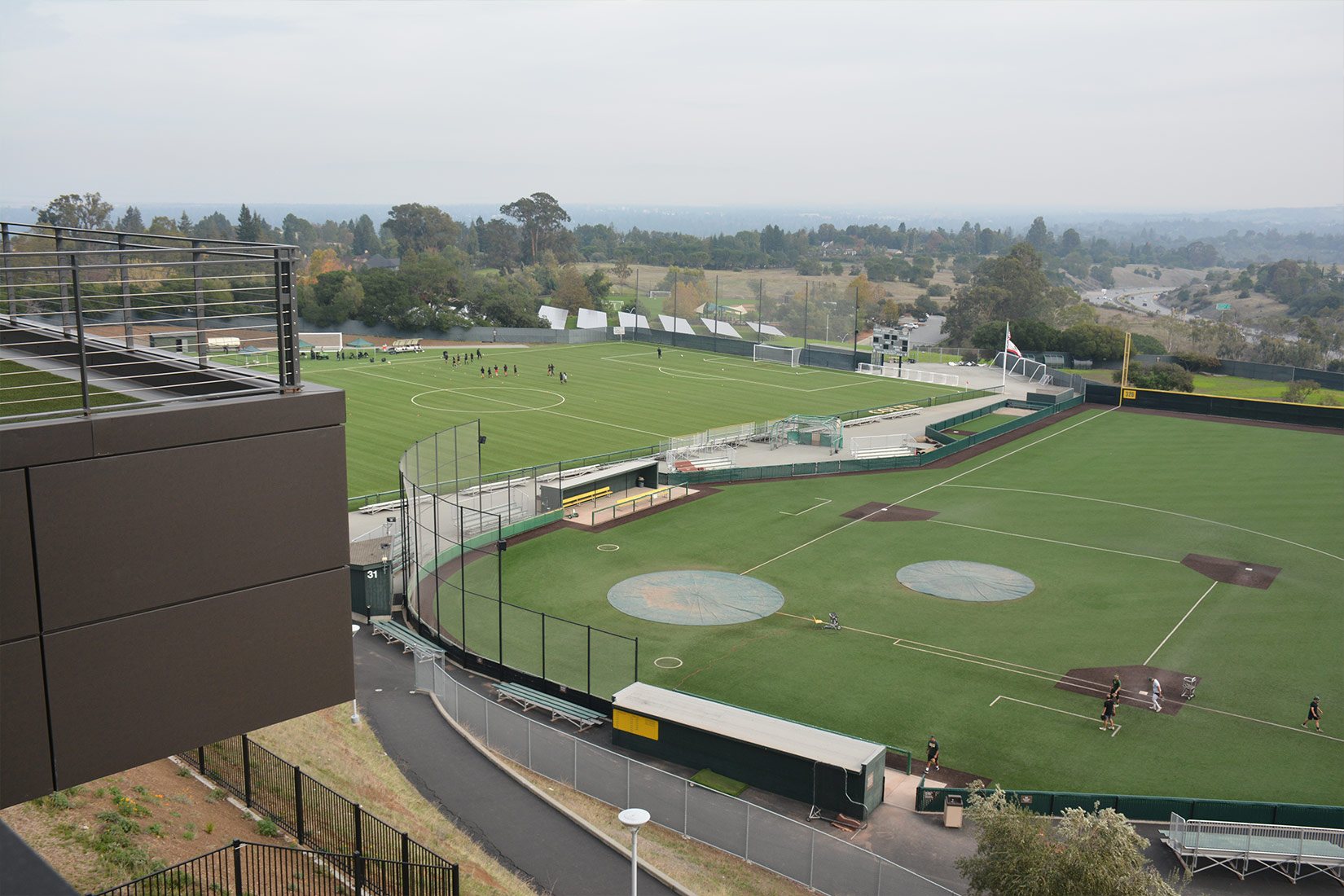 athletic fields