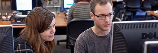 students in lab