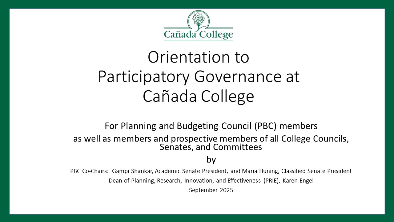 Participatory Governance Orientation Cover