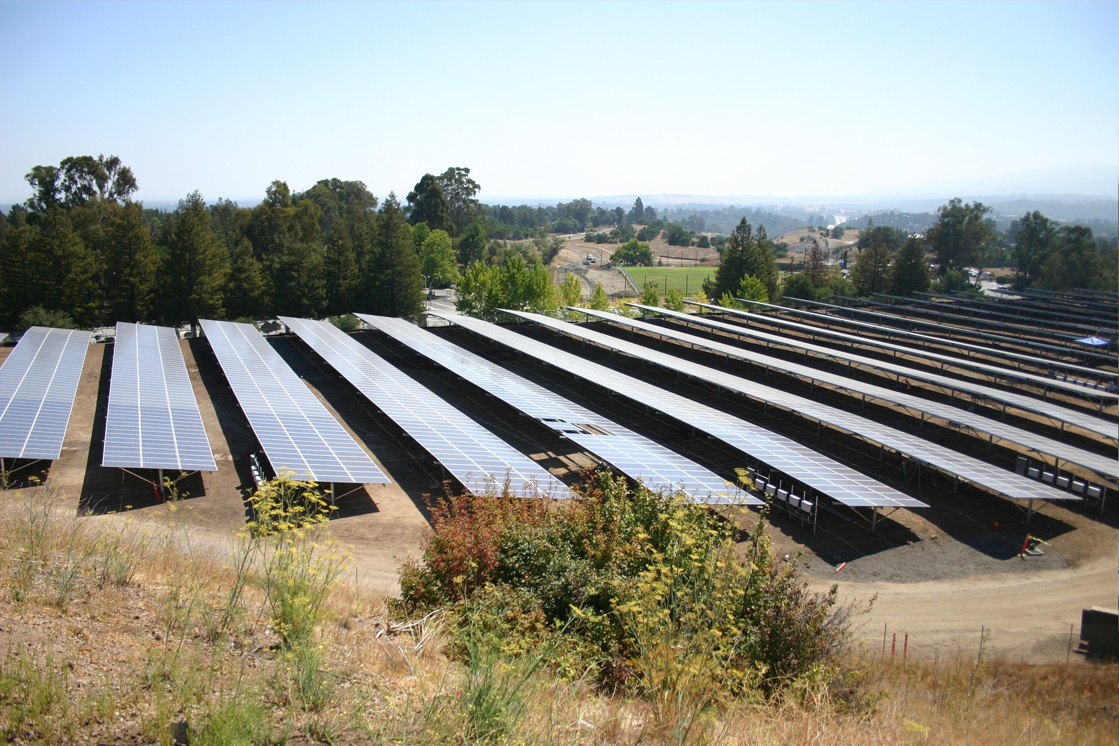 Solar panels at Canada College